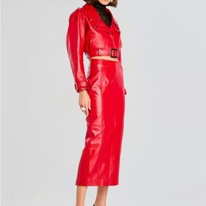 NWT Retrofete Lonny Vibrant Red Pencil Skirt size S